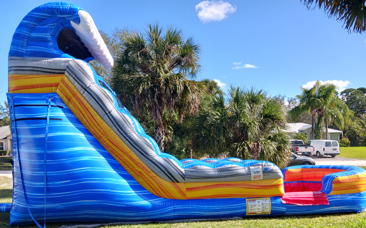 Sebastian Inflatable 18 FT Dual Lane Tidal Wave - Inflatable rentals in FL | Sebastian ...