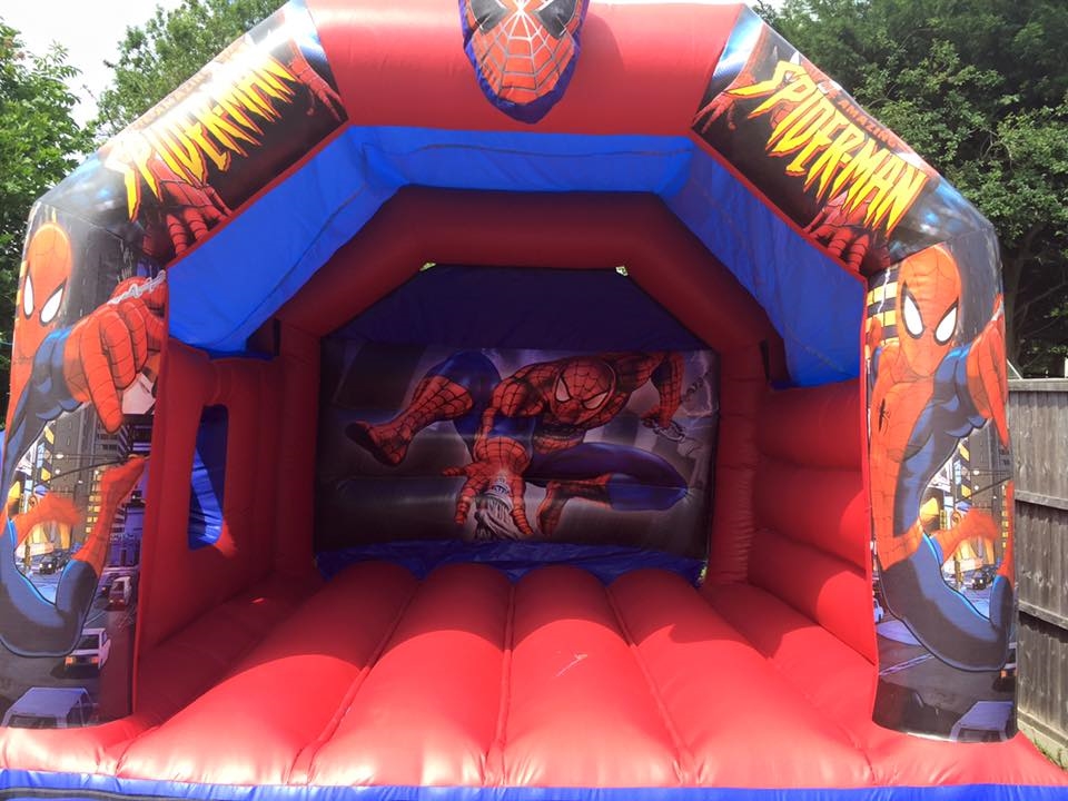 spiderman bouncy castle hire