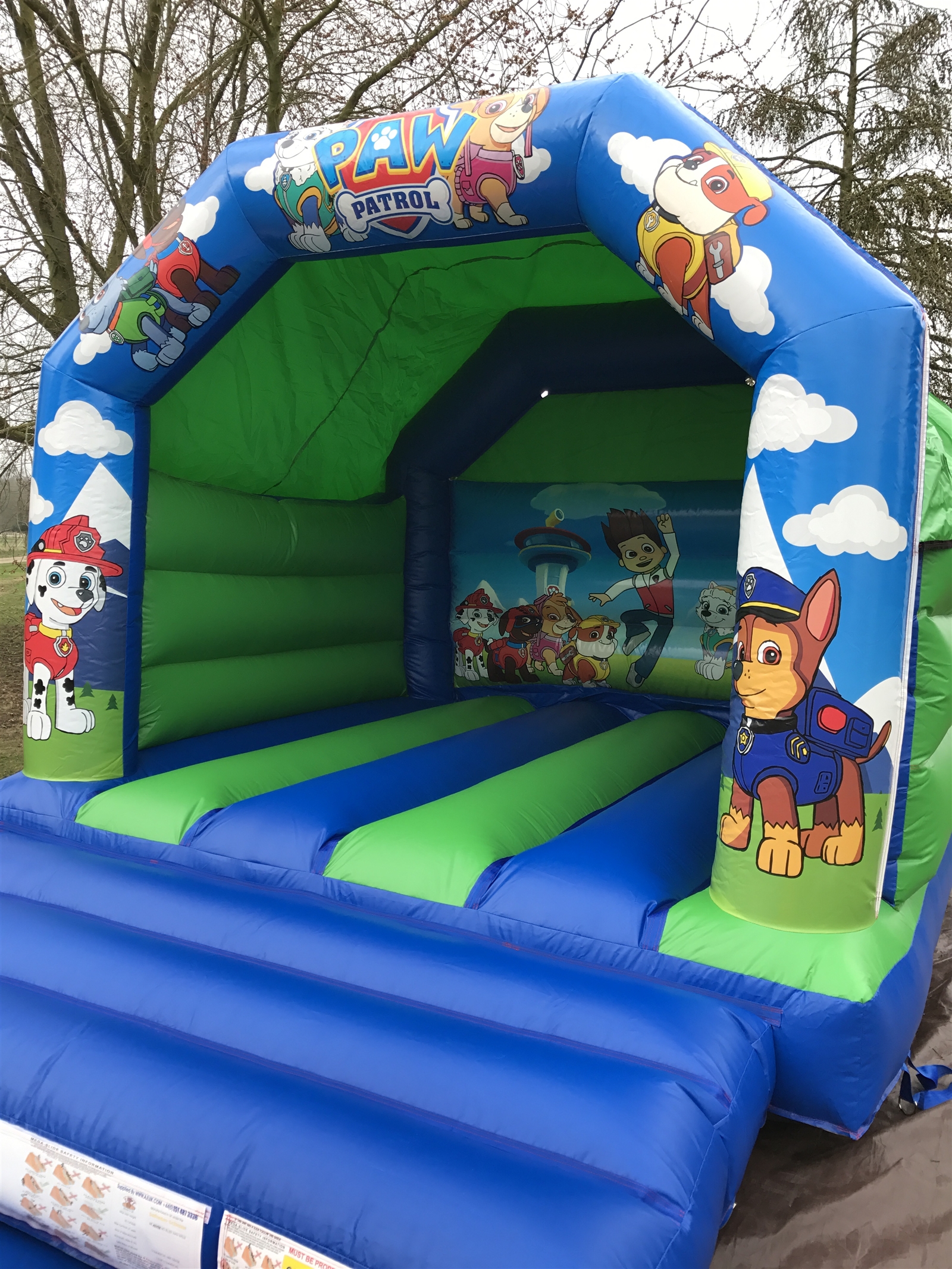 paw patrol bouncy castle