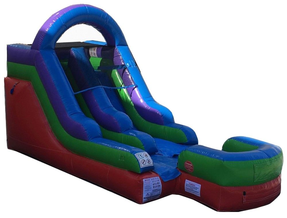 【中古】 Rainbows and Waterfalls J．DonaldWalters Retro Rainbow 13ft Water Slide - Bounce House Hire + Yard