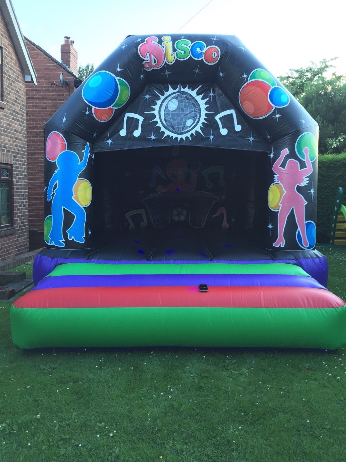 disco lights sound system castle - Bouncy Castle Hire, Inflatables in ...