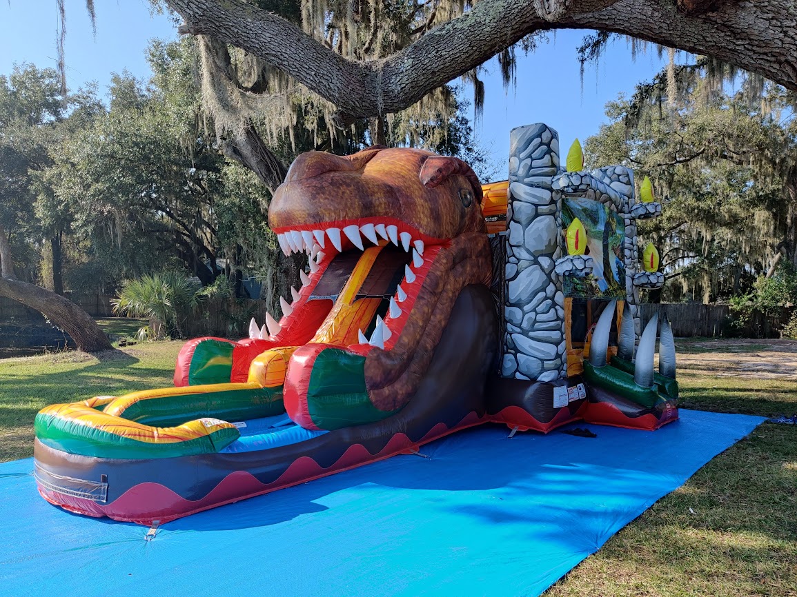 Dino Double Lane Combo Best Party and Inflatable Rentals service in