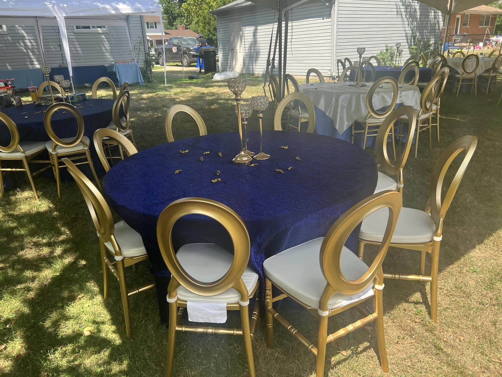 Gold OBack Chair Best Table & Chair Rentals service in Detroit & Surrounding Areas The