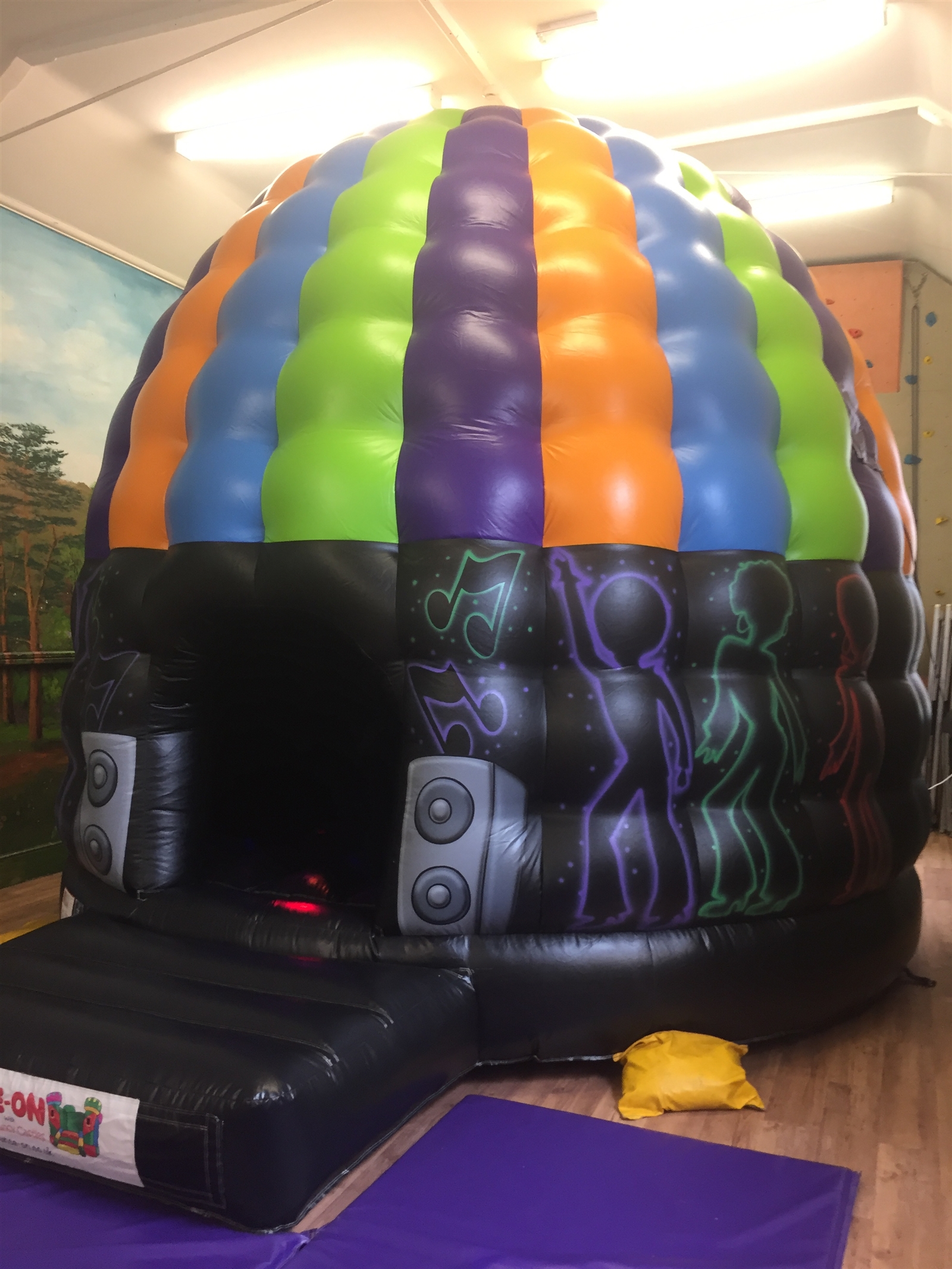 bouncy disco dome hire