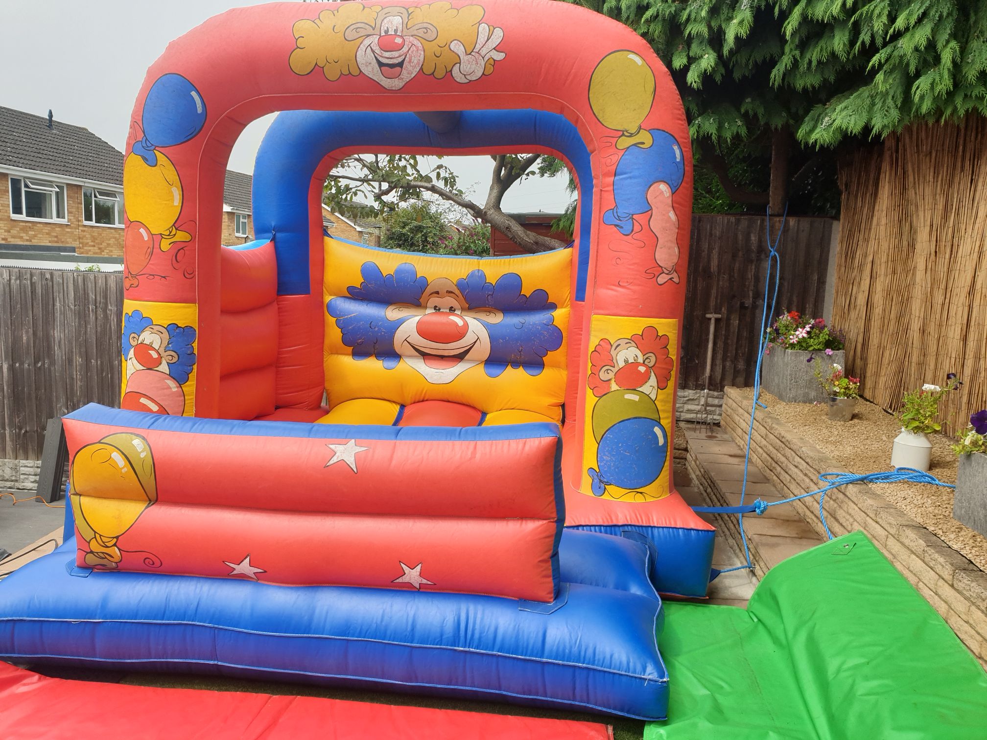 bouncy castle small garden