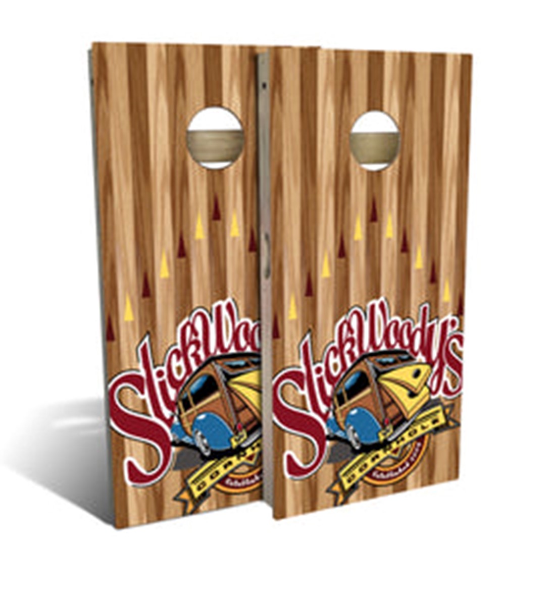 Slick Woody's cornhole set, Woody's logo - Bounce House, Castle, Water  Slide, Foam Party Hire in Tennessee and Kentucky