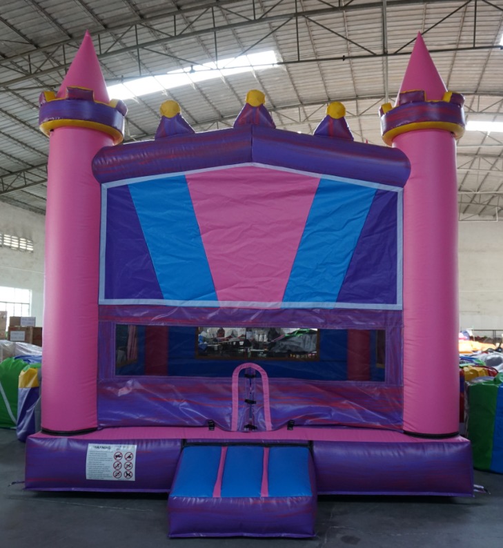 pink and purple bouncy castle