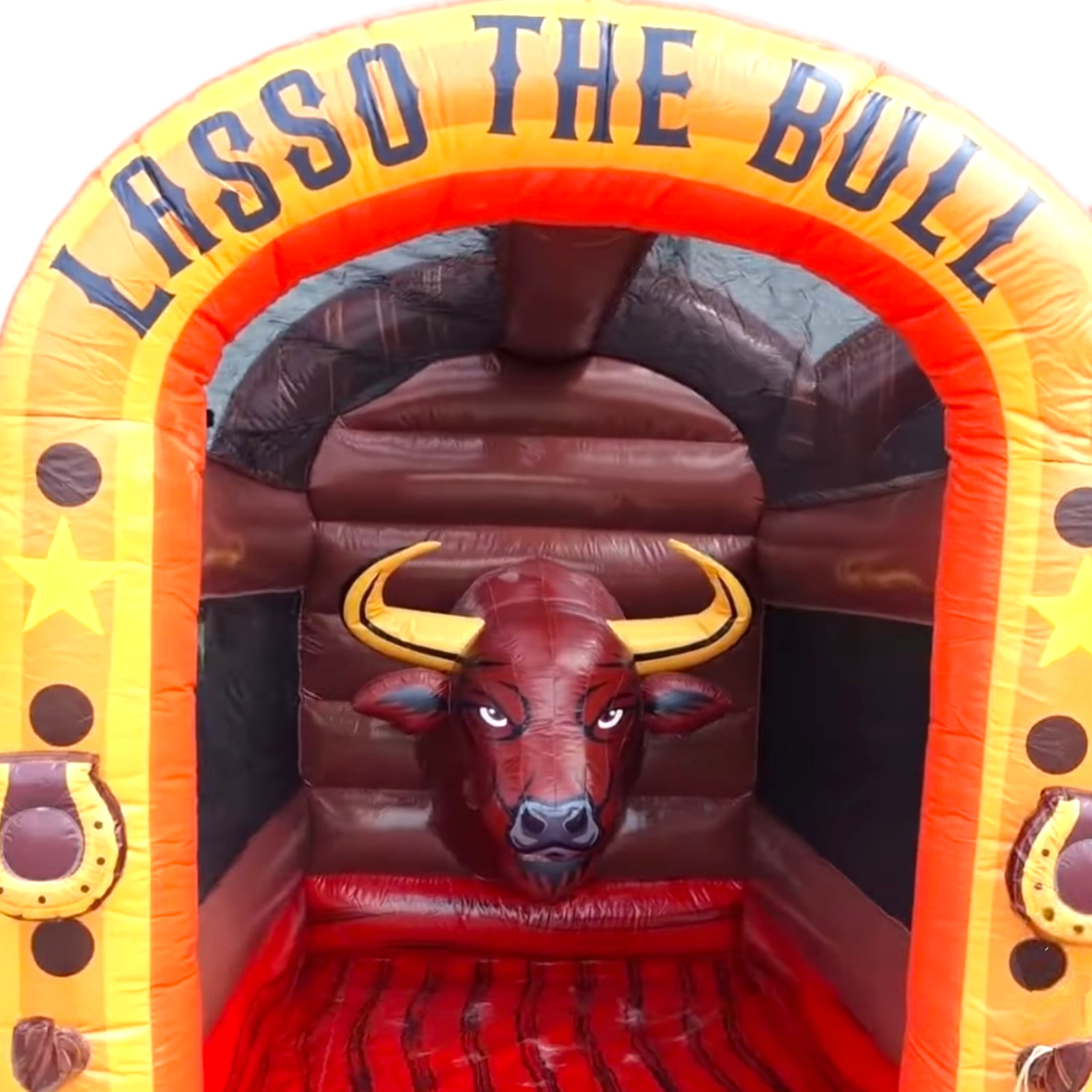 BBOL-228a - 10x10x9ft - 2 in 1 Inflatable Rodeo Bull Lasso game ...