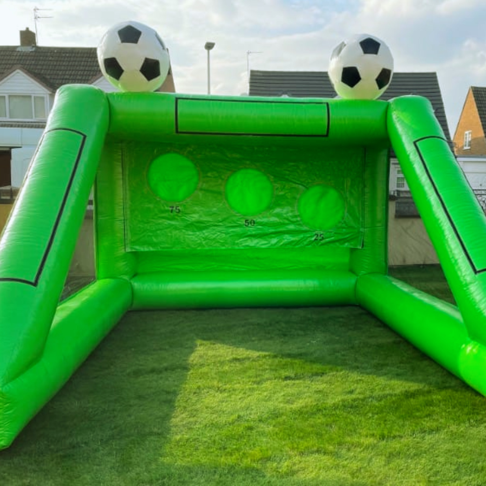 PENALTY SHOOTOUT Best Hire service in liverpool CJ bouncy castle hire