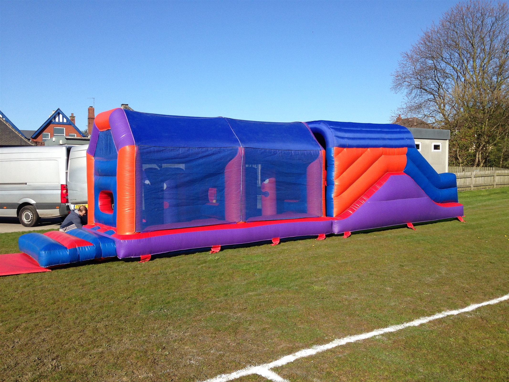 hire inflatable assault course