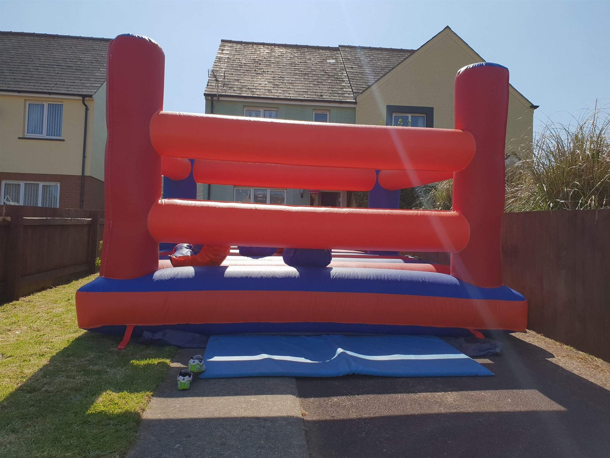 boxing ring bouncy castle