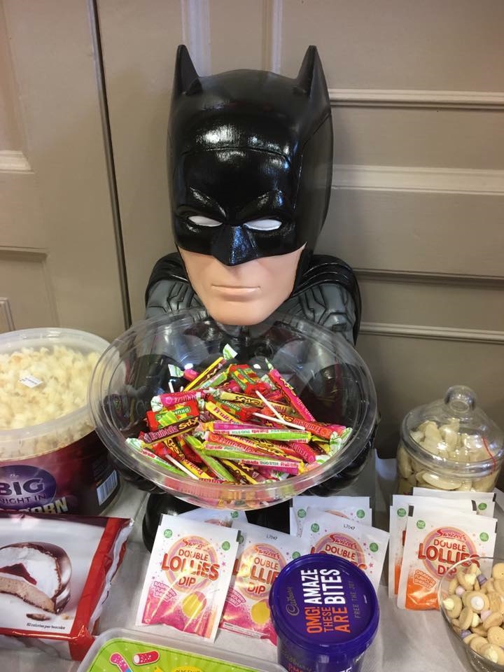 Superhero Bowl stands x 4 Bouncy Castle Hire in Redditch, Bromsgrove