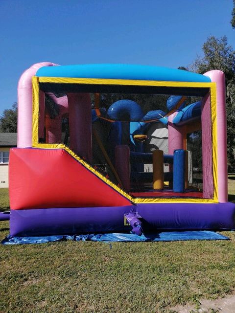 Unicorn Adventure 5 in 1 Combo Bounce House - Hire in FL | Gloria James ...