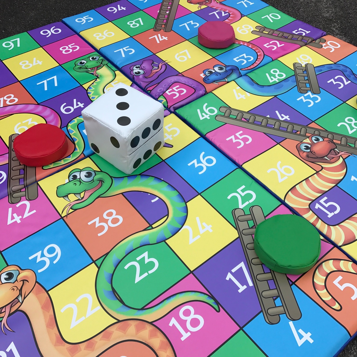 8FT Garden Snakes & Ladders Bouncy Castles Soft Play and outdoor