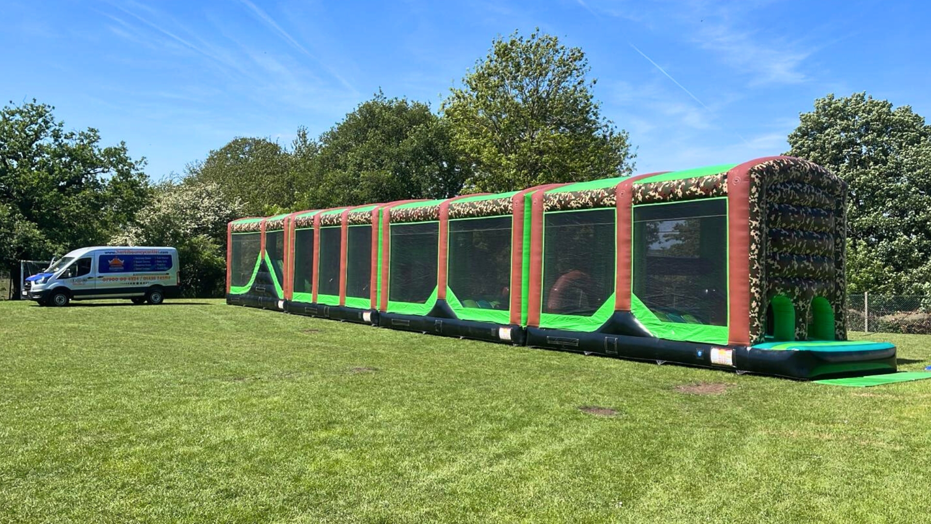100ft 4 Piece inflatable 100ft Army Assault Course - Inflatable, Bouncy ...