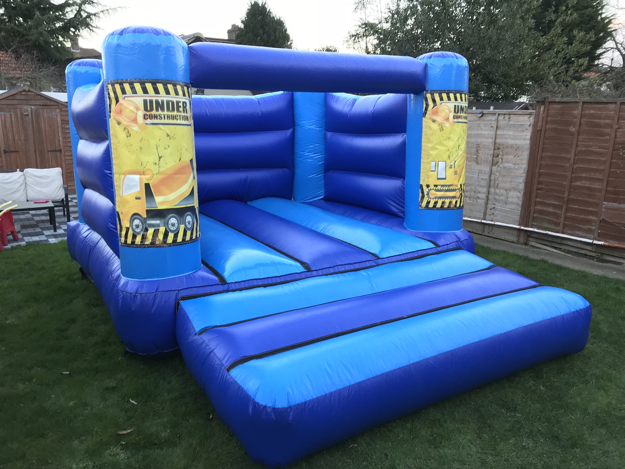 bouncy castle in living room