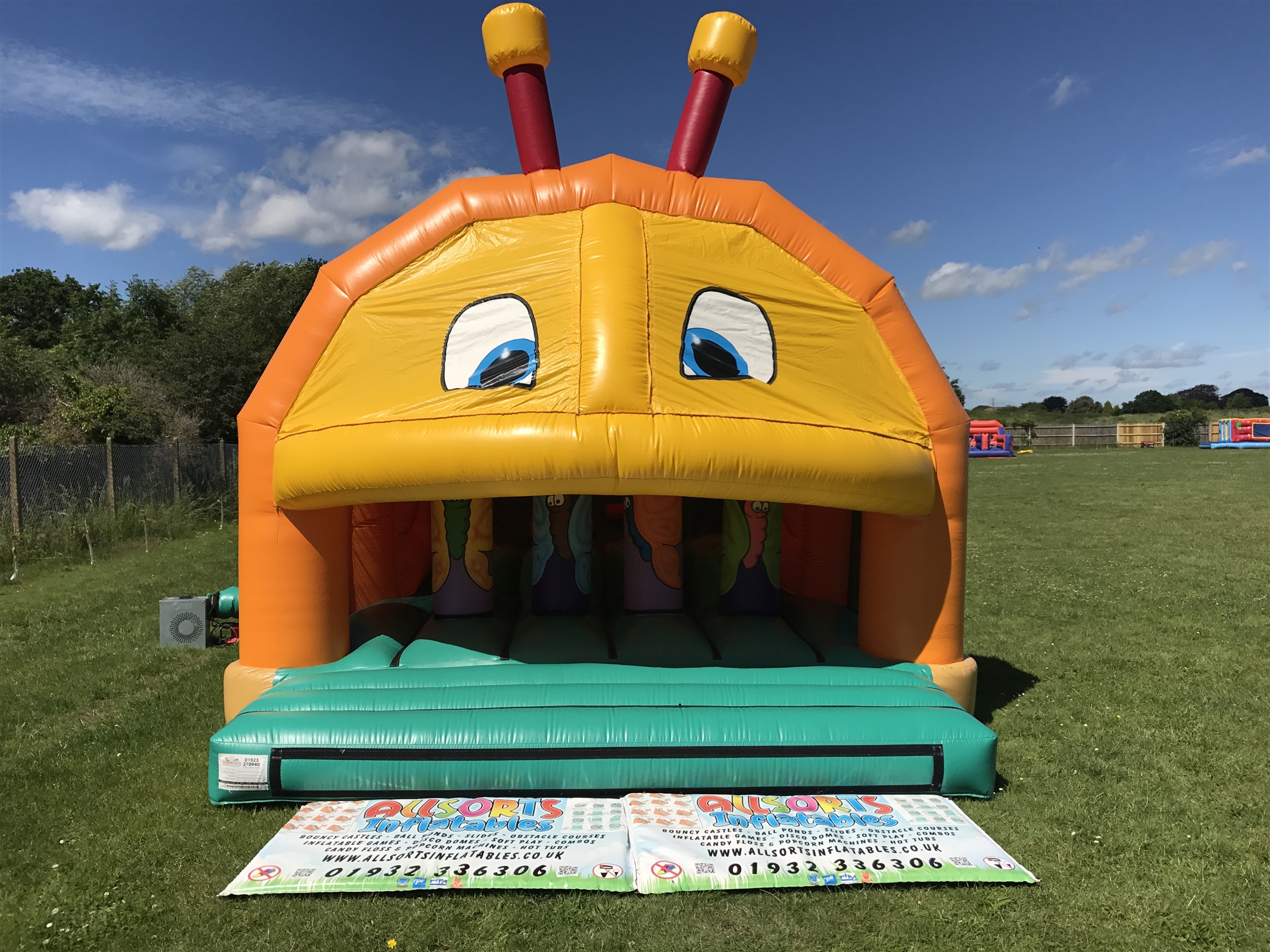 Caterpillar Obstacle Course Bouncy Castle and Inflatable Hire in