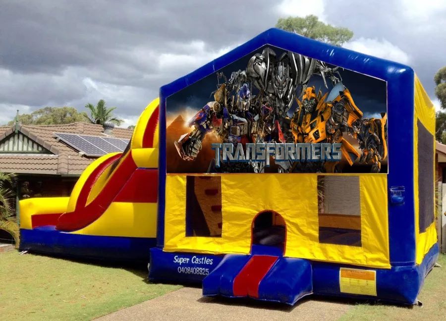 Transformers Large Banner Castle - Jumping Castle Hire Brisbane ...
