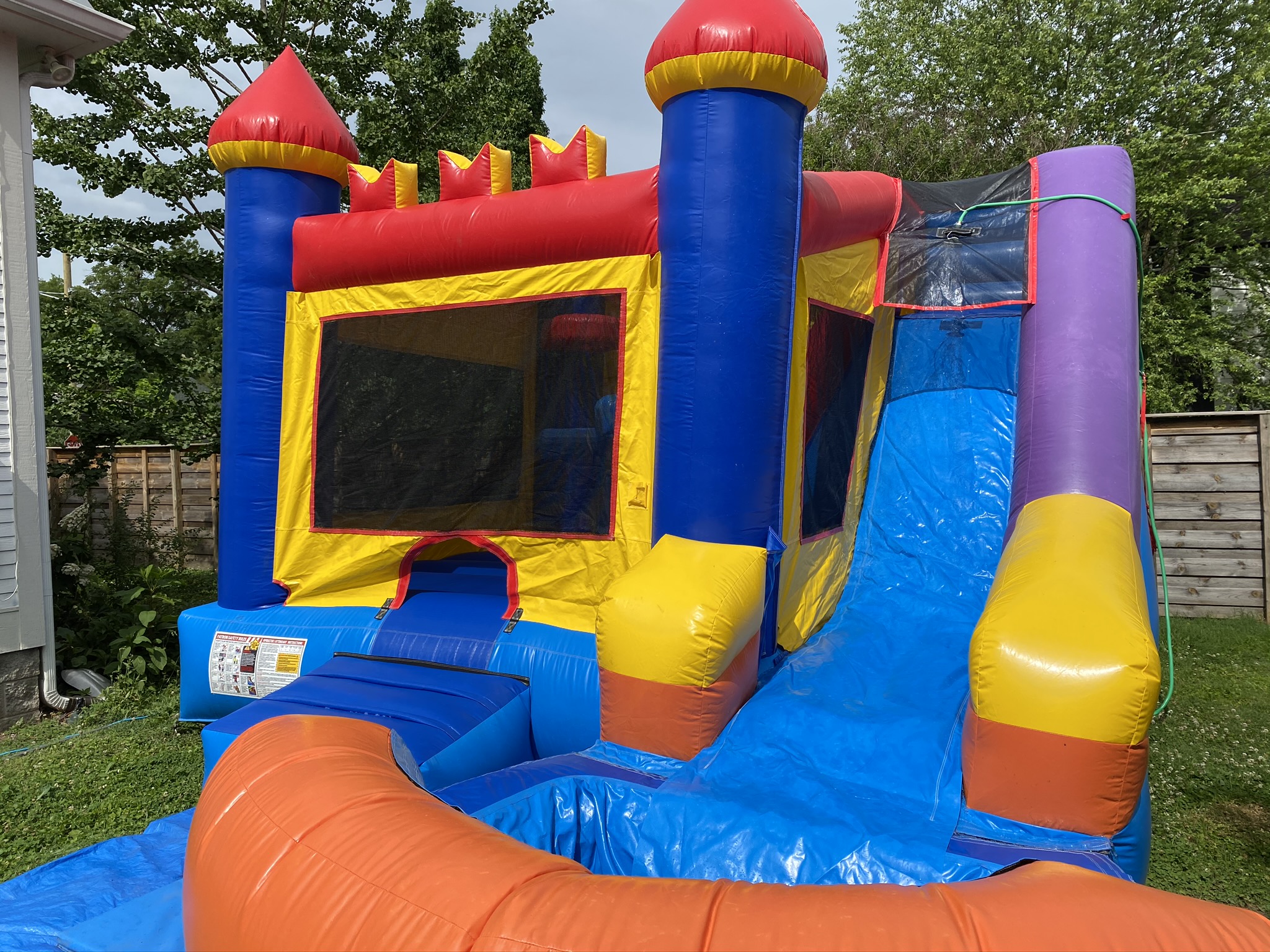 bouncy house slide