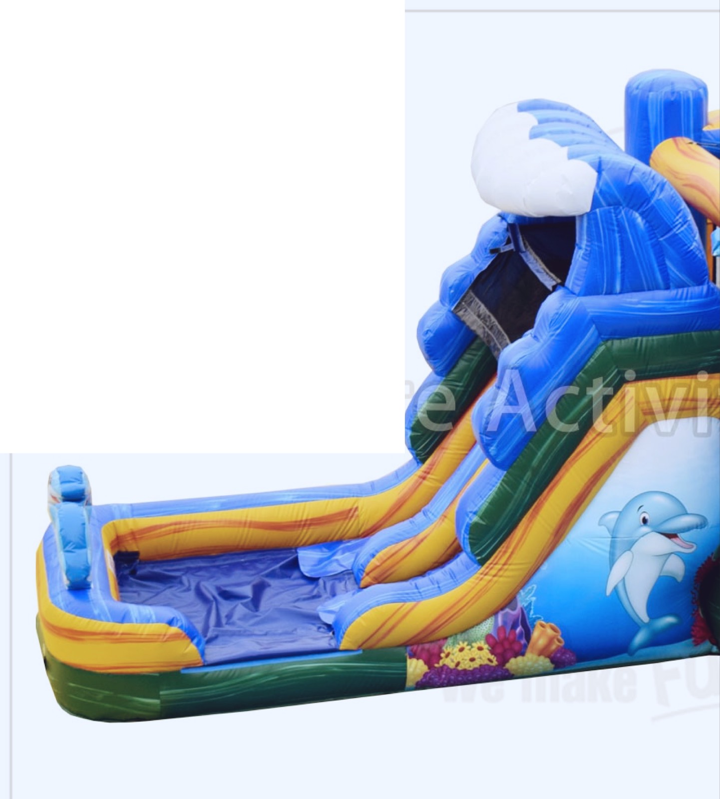 Dolphin Splash Double Lane Combo Wet/Dry-SL - Hire in Il