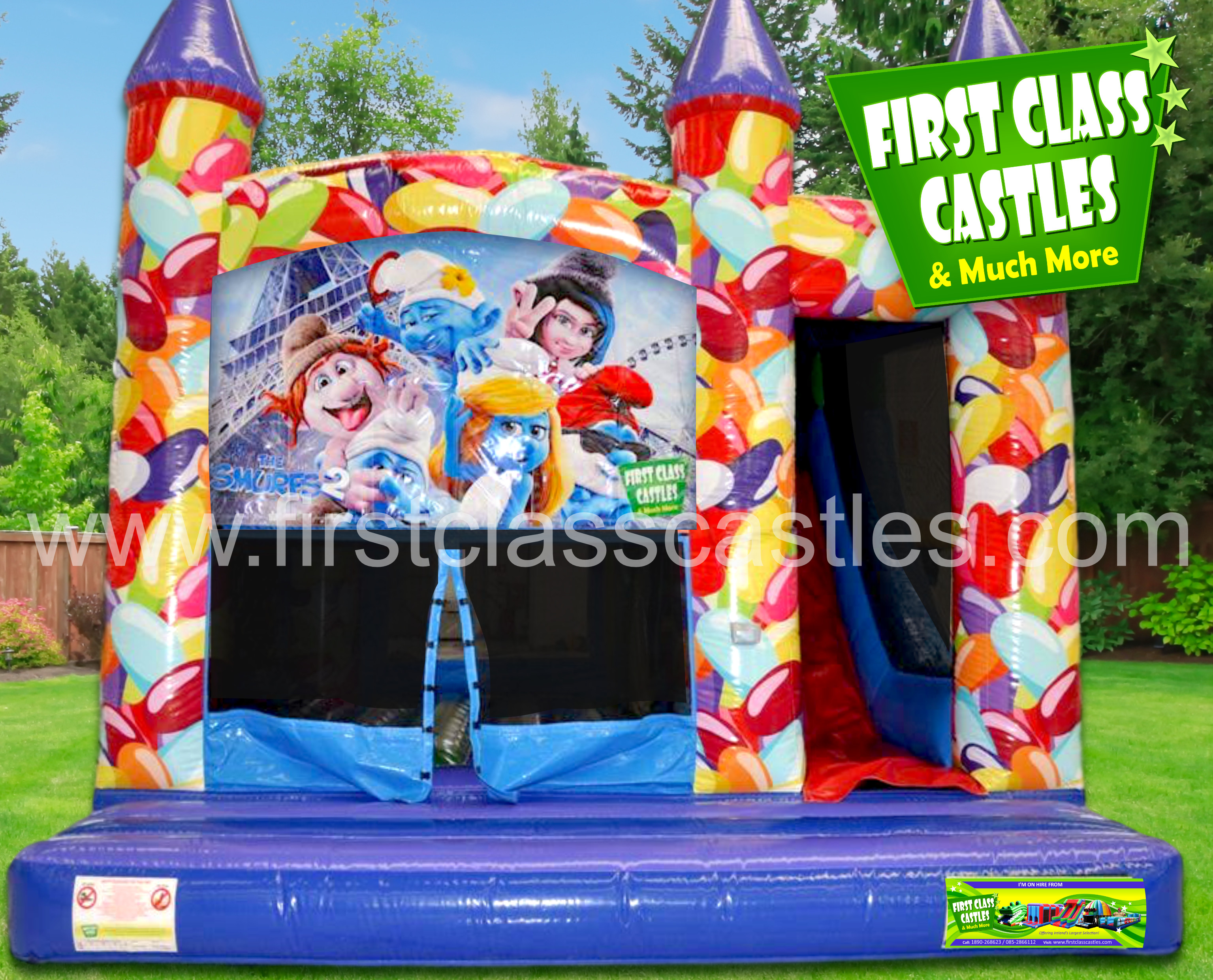 Bounce & Slide Combos Hire Bouncy Castle with Slide Hire Ireland