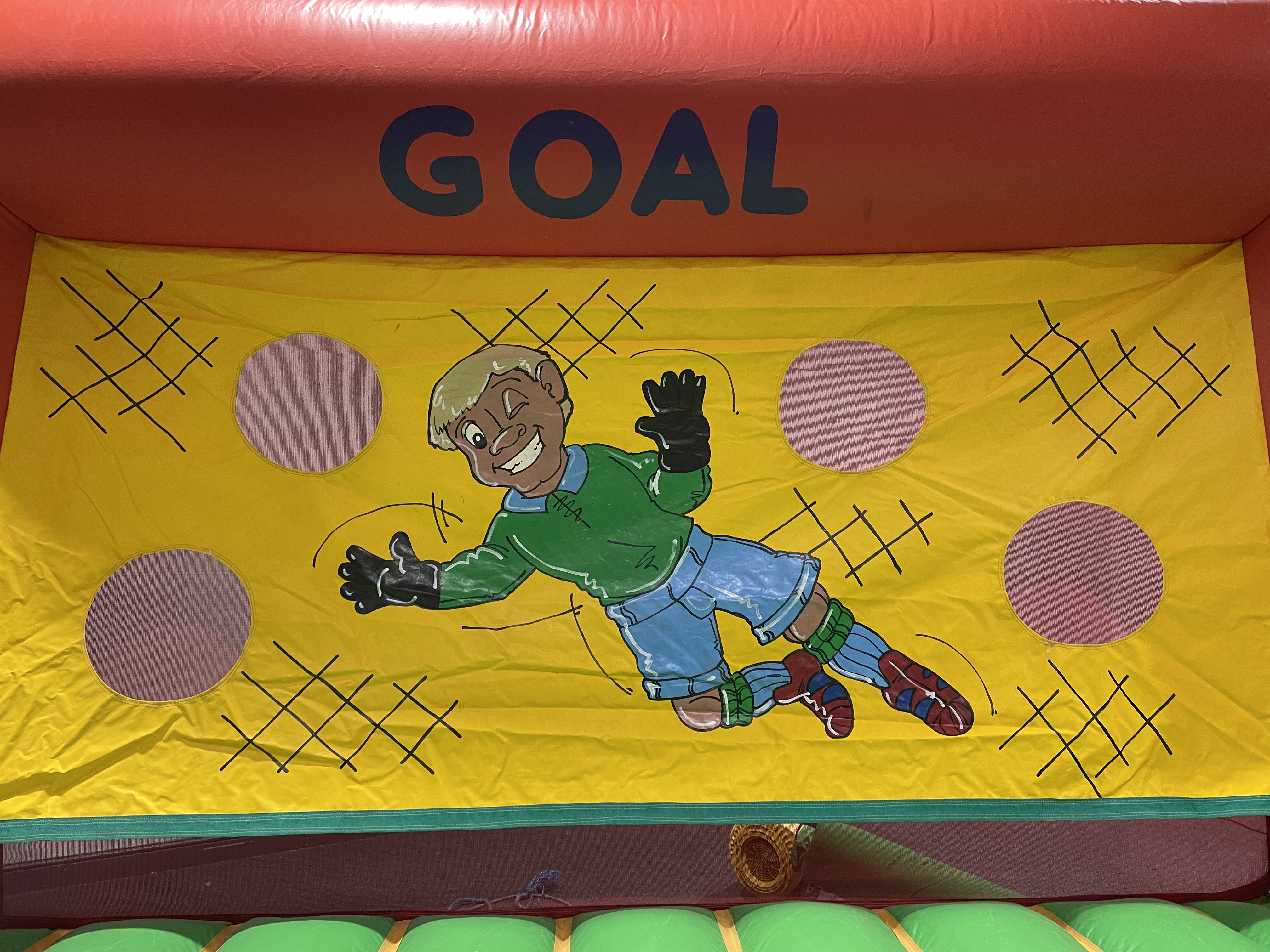 Inflatable Beat The Goal Keeper - Bouncy Castle Hire and soft play