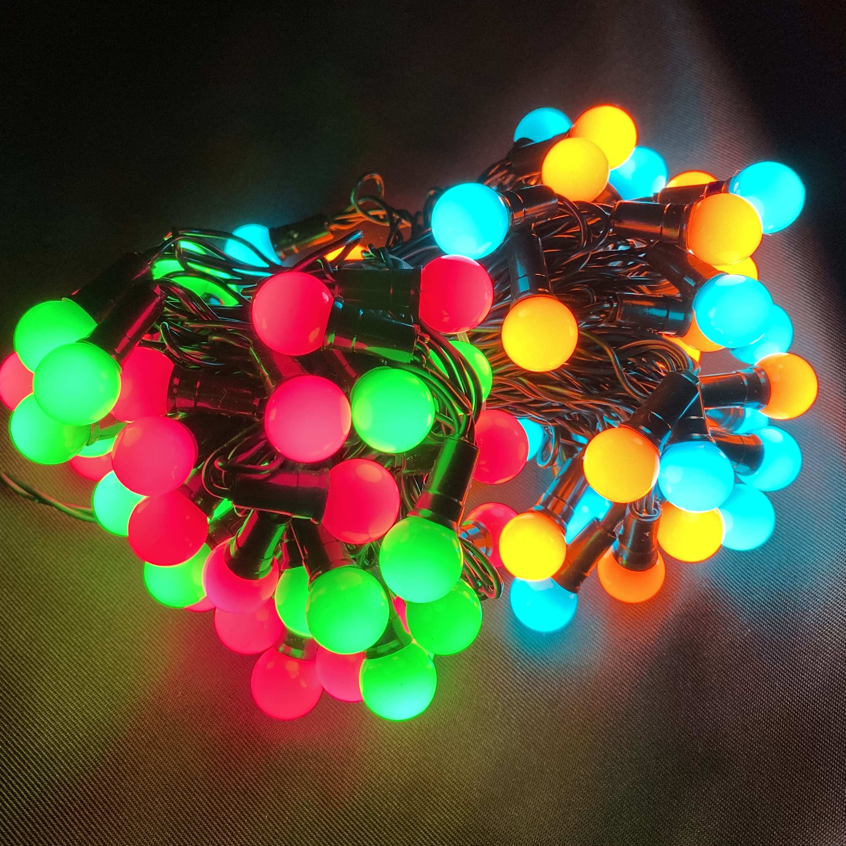 Static Neon Berry String Lights - Bouncy Castle, Inflatable, Soft Play & Hot Tub Hire in Shepton Mallet Wells | Glastonbury | Cheddar | Radstock | | Wincanton