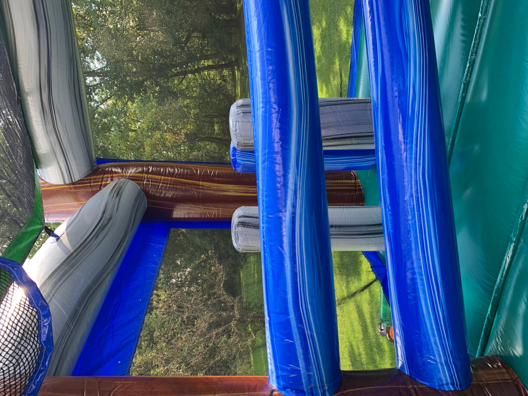 Tropical Blue Crush Bounce House Combo Rental Pittsburgh