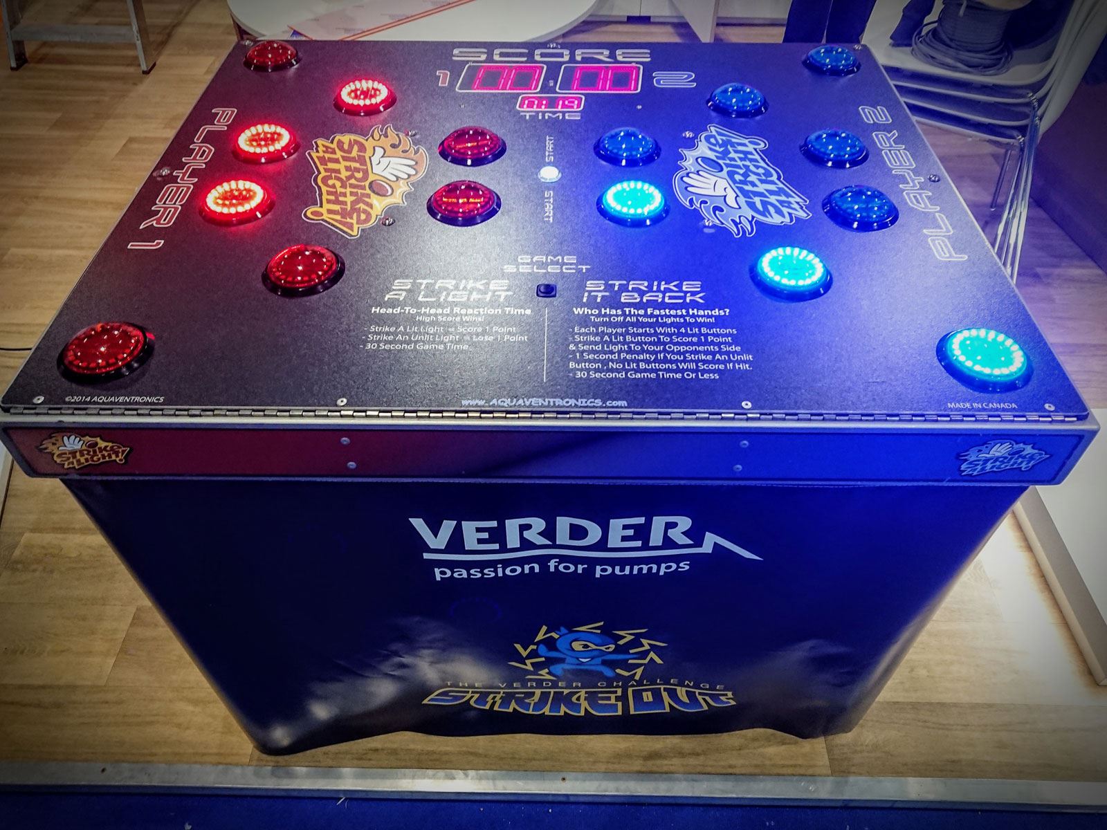 Strike a Light Reaction Speed Game Exhibition Stand Games Hire in