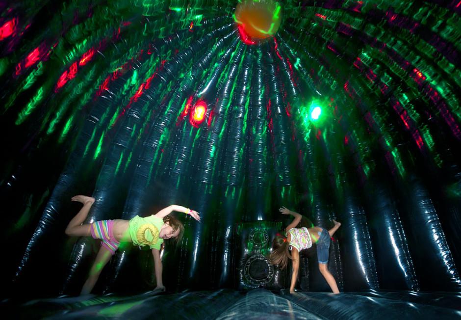 bouncy disco dome hire