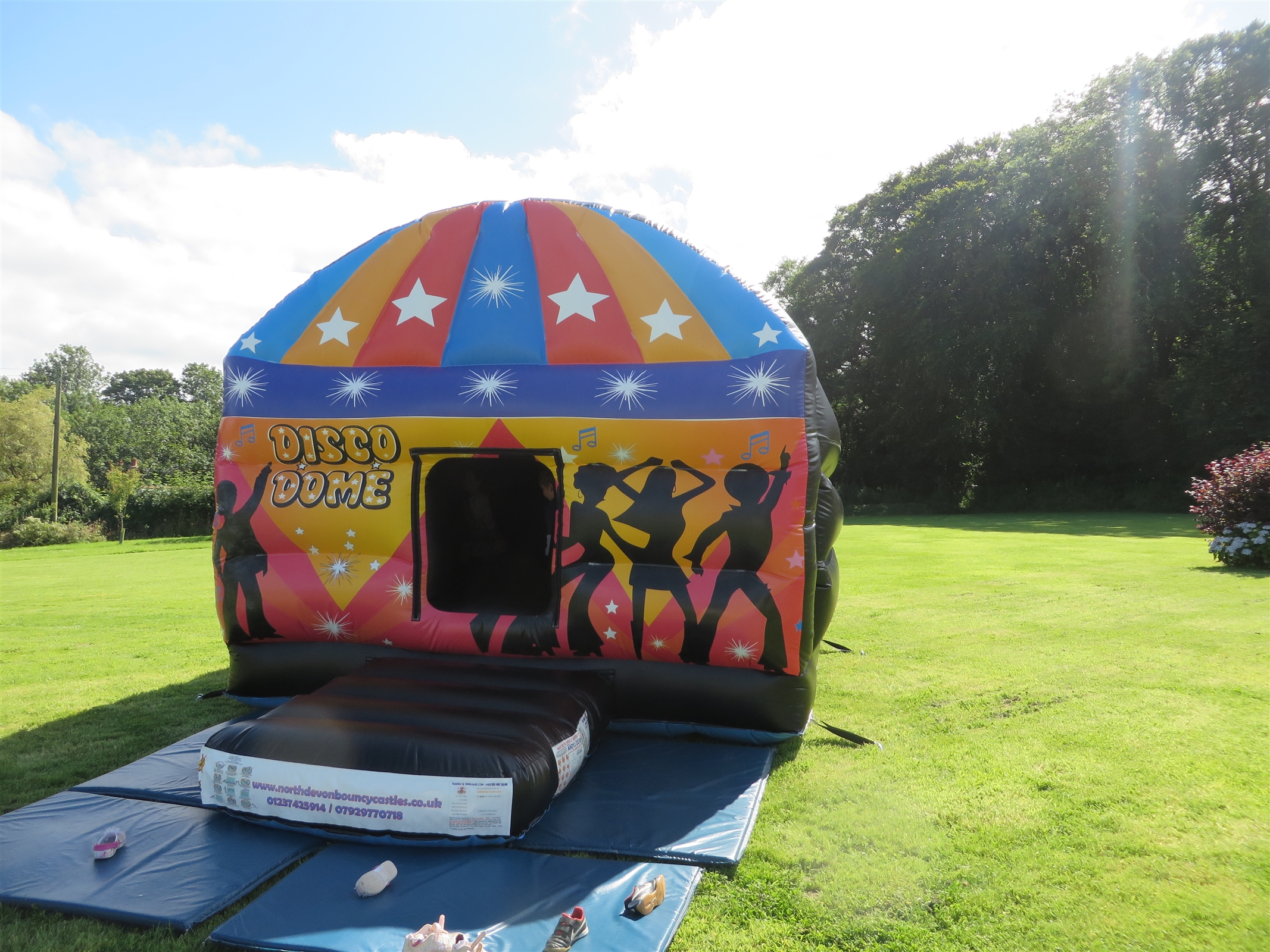 small disco dome bouncy castle