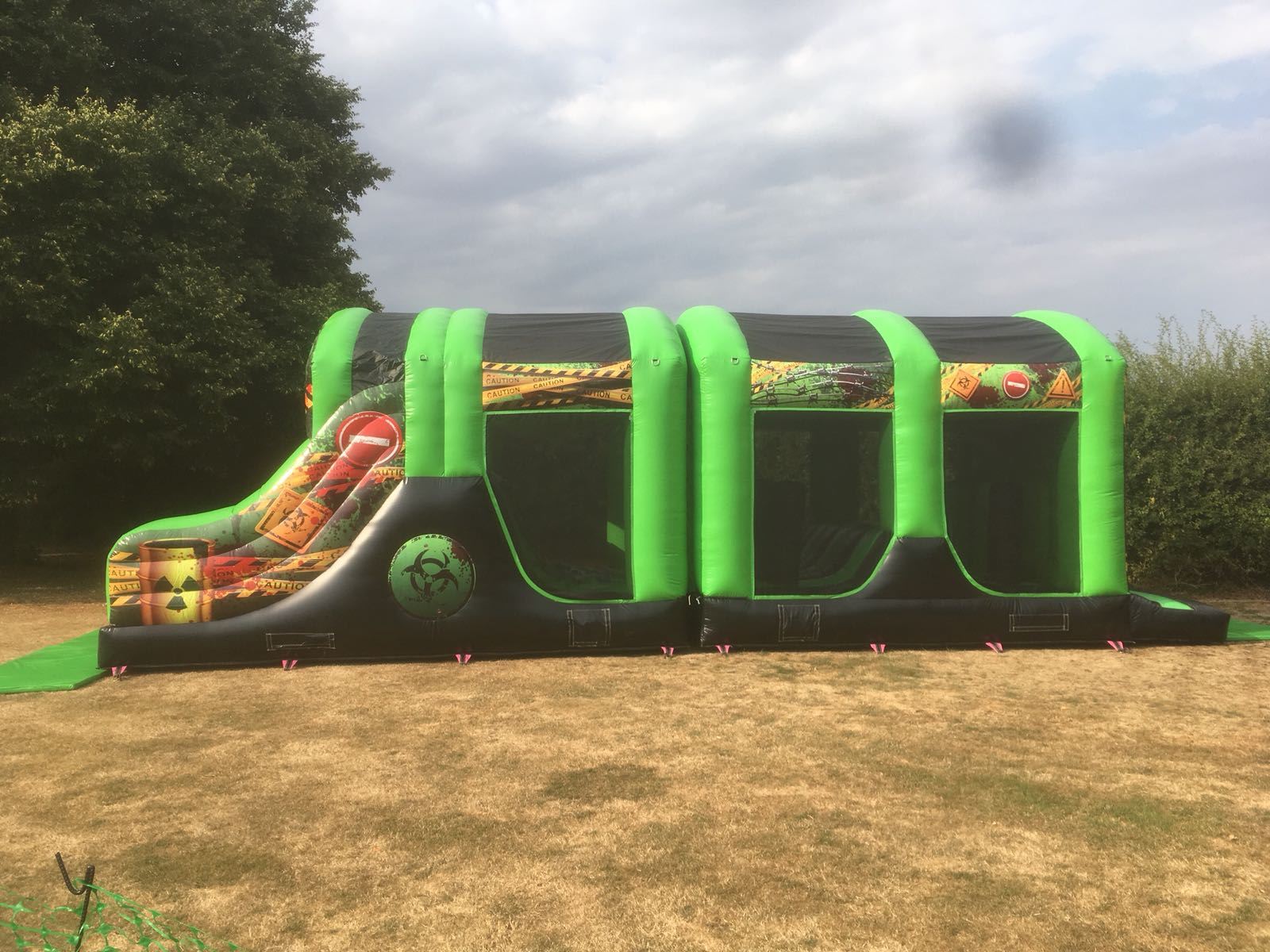 Toxic Inflatable 2 Piece Obstacle Course Best Inflatable, Bouncy