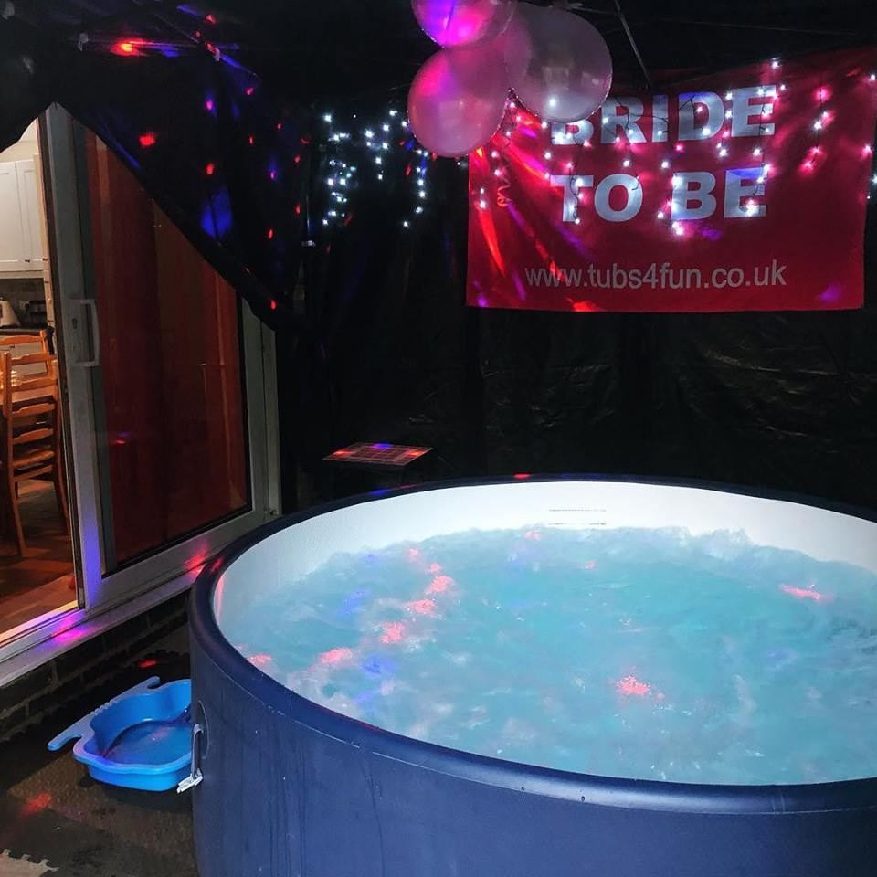 The Ultimate Hen Party Hot Tub and Gazebo Package WEEKEND HIRE Hot