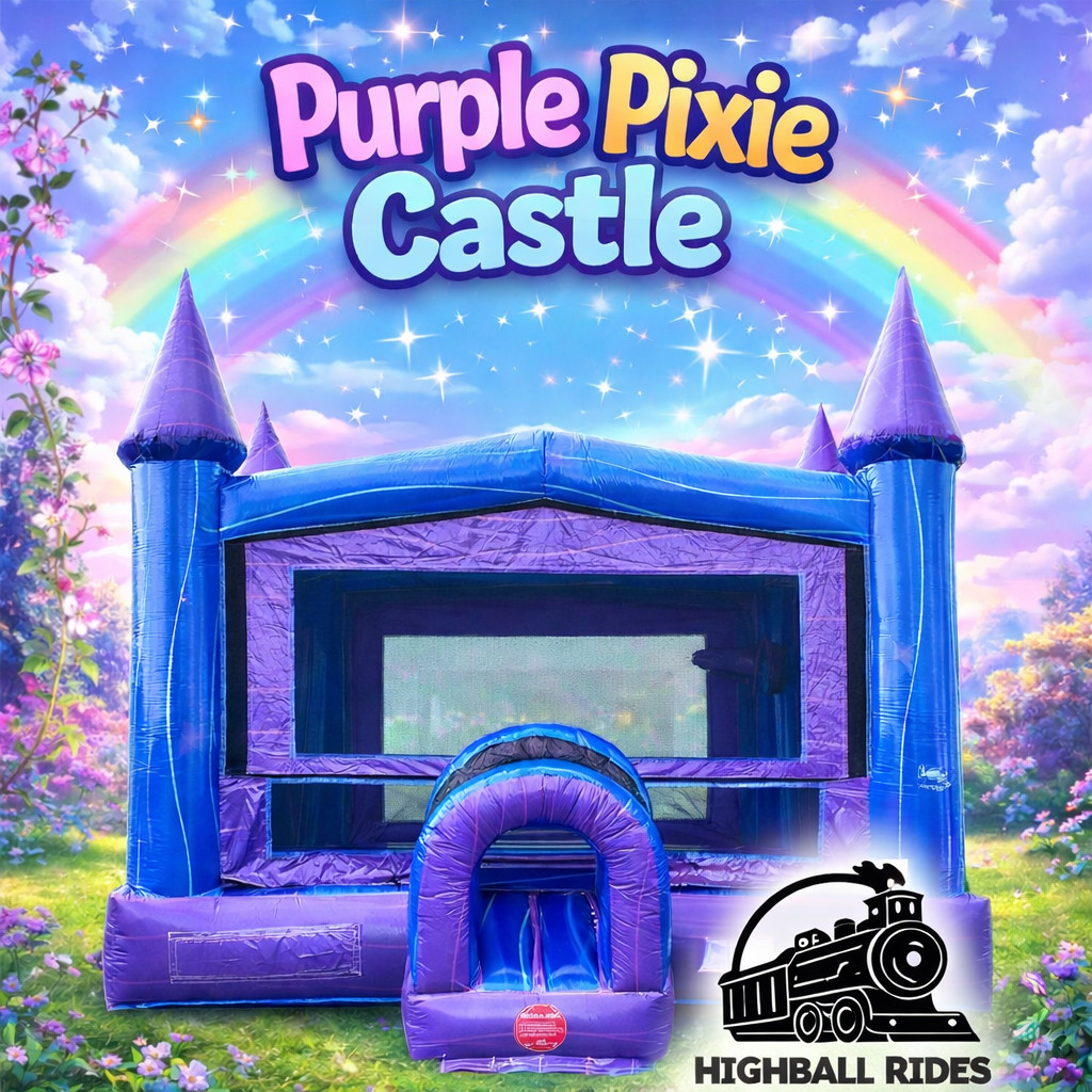 The Purple Pixie Castle Bounce House | Highball Rides