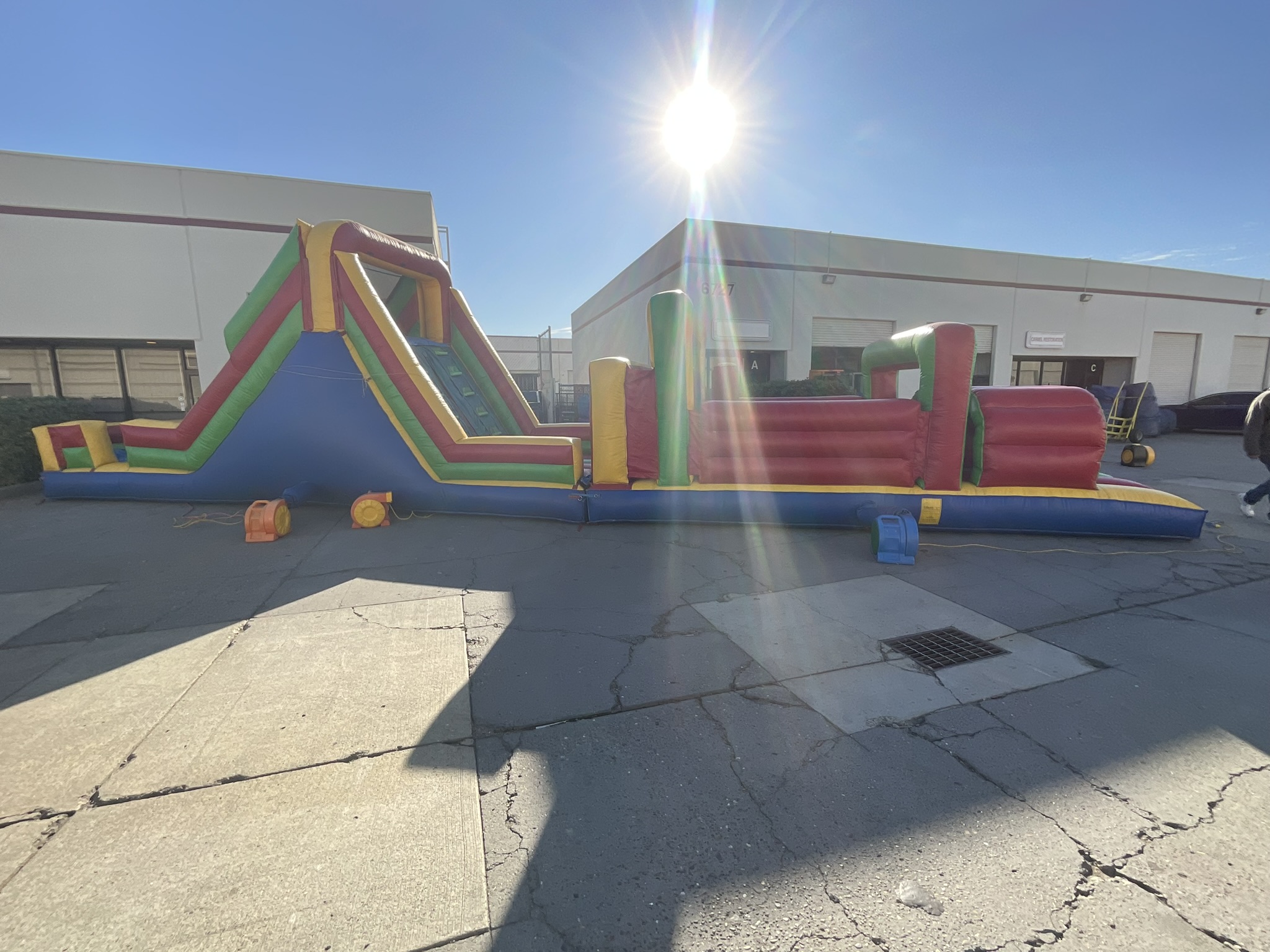 FOR SALE USED 60' Obstacle Course Bounce House Inflatables
