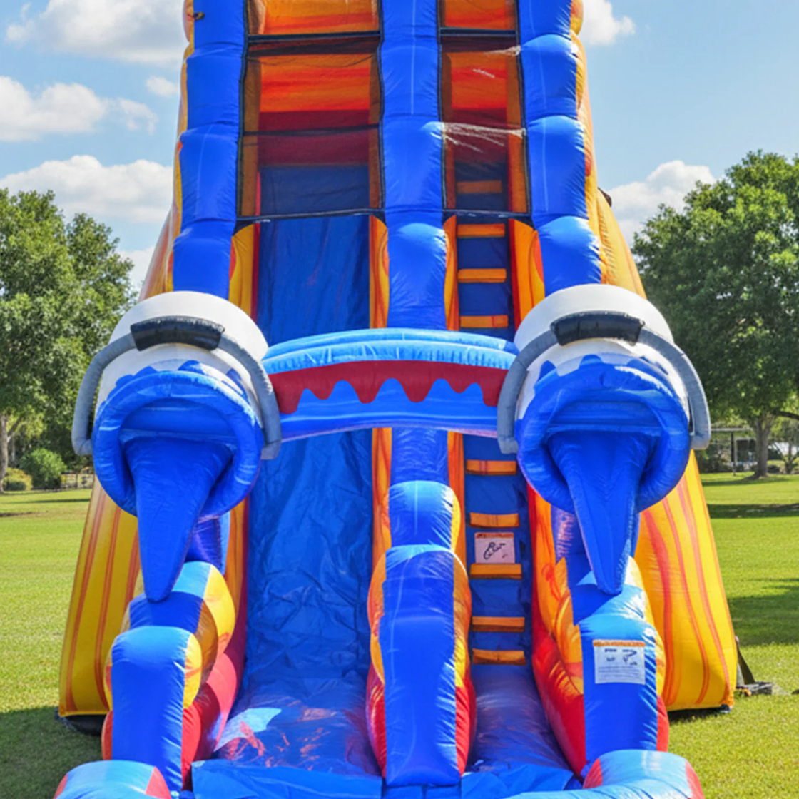 Big Splash Inflatable 27ft Big Splash Water Slide W/ XXL Pool - Bounce House & Water Slide ...