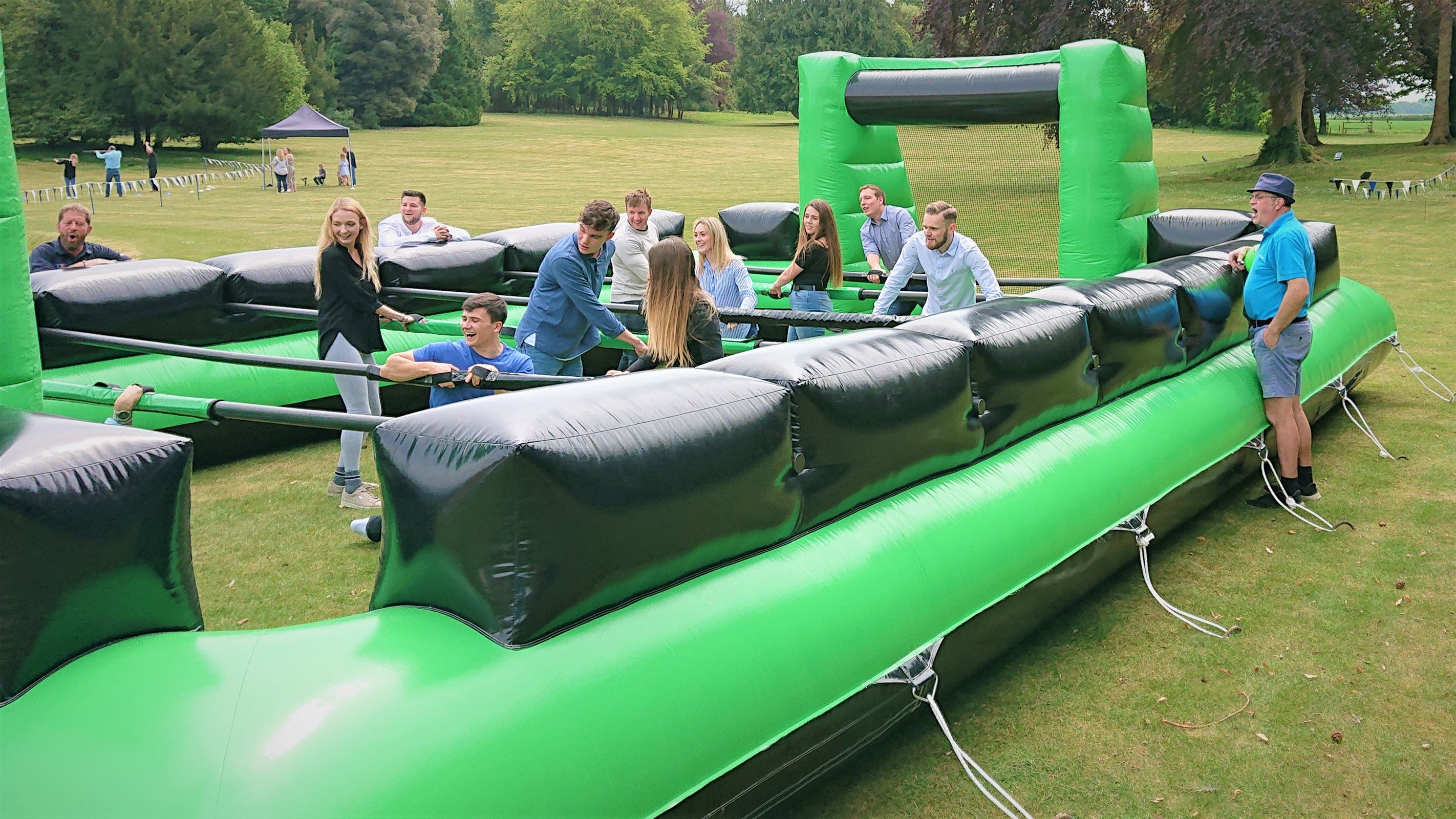 HumanTableFootball Bouncy Castle Hire in Kent, Surrey, South London.