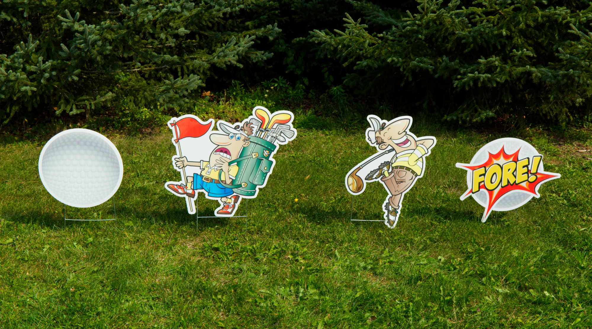 Characters you can add to customize your yard card Yard Card