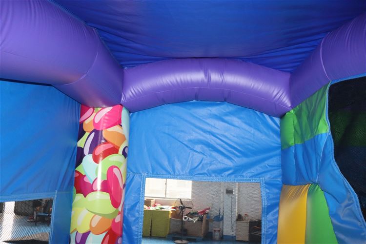 15ft x 12ft LOL candy theme Bouncy castle and marquee hire in