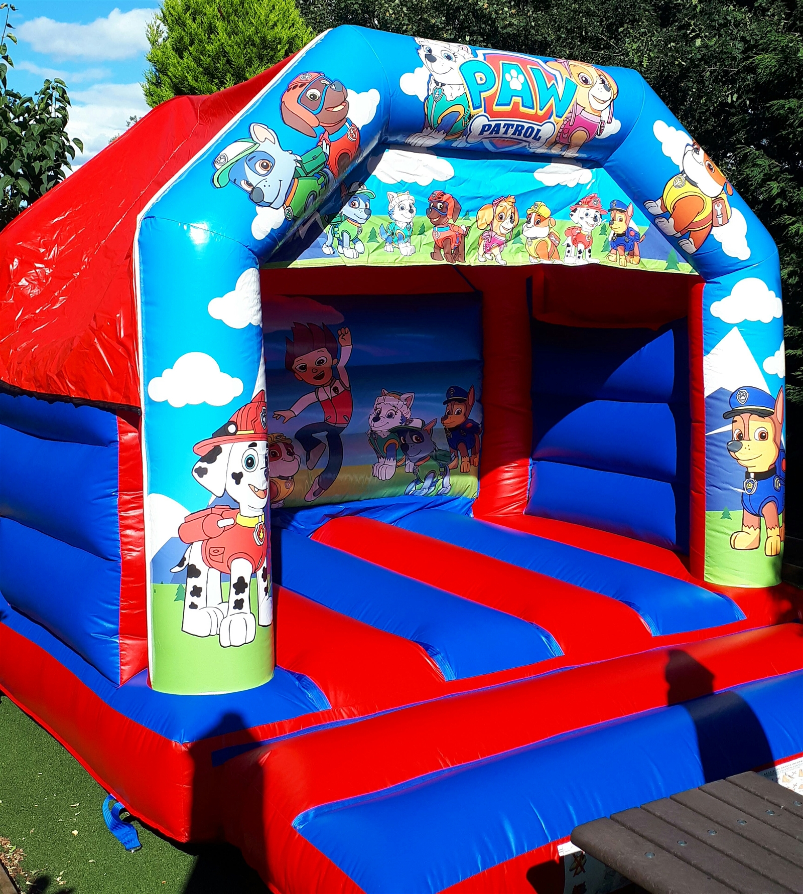 paw patrol bouncy castle