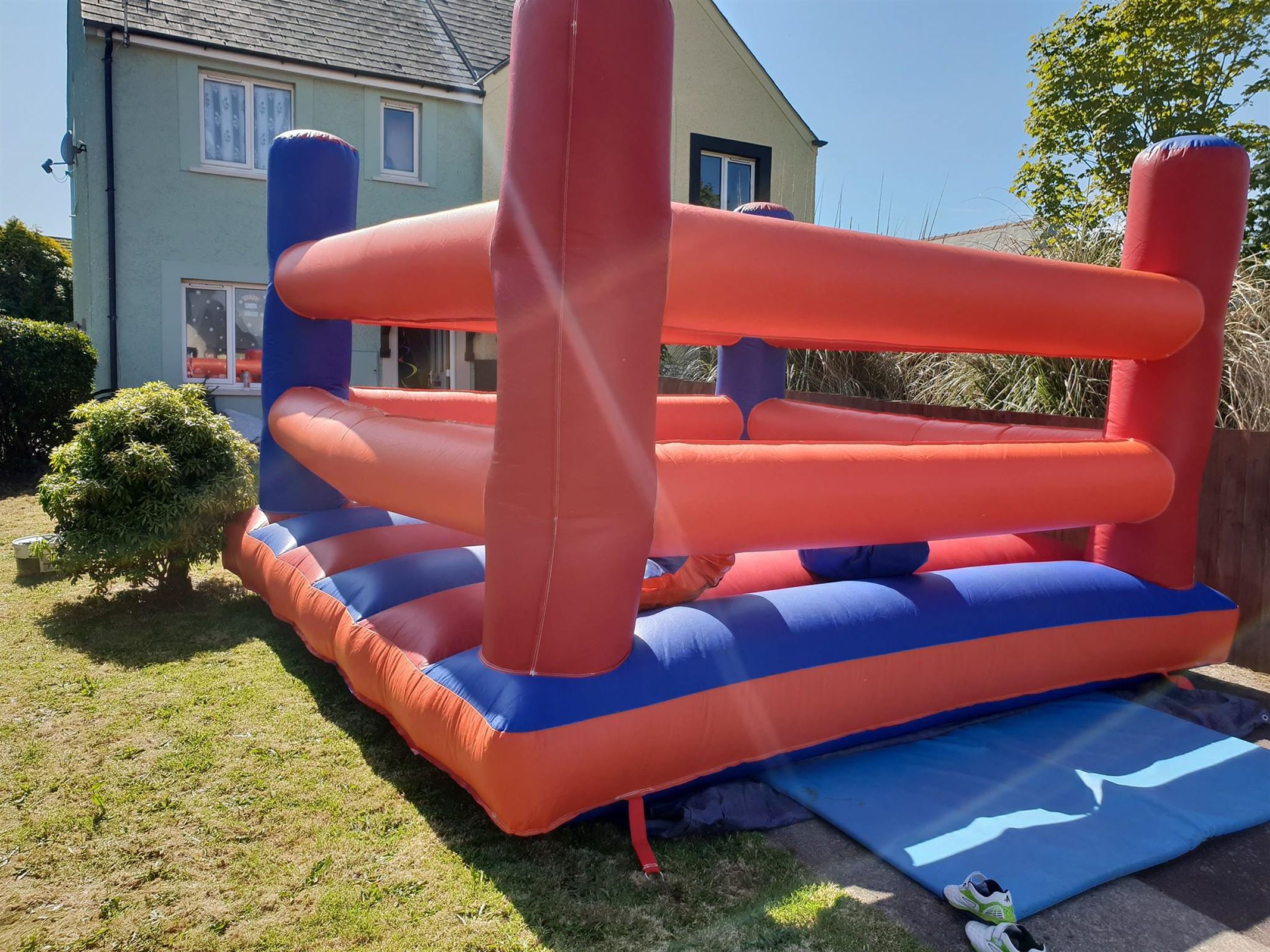 boxing ring bouncy castle