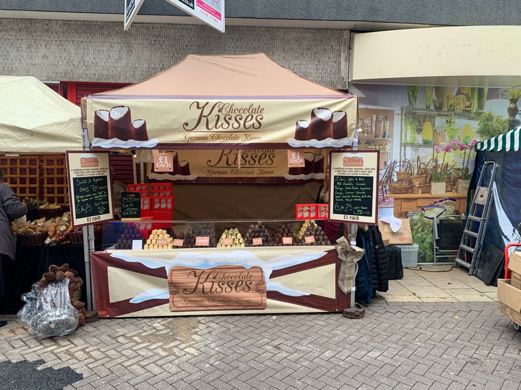 Festive German Chocolate Kisses Stall Best Children's Fairground