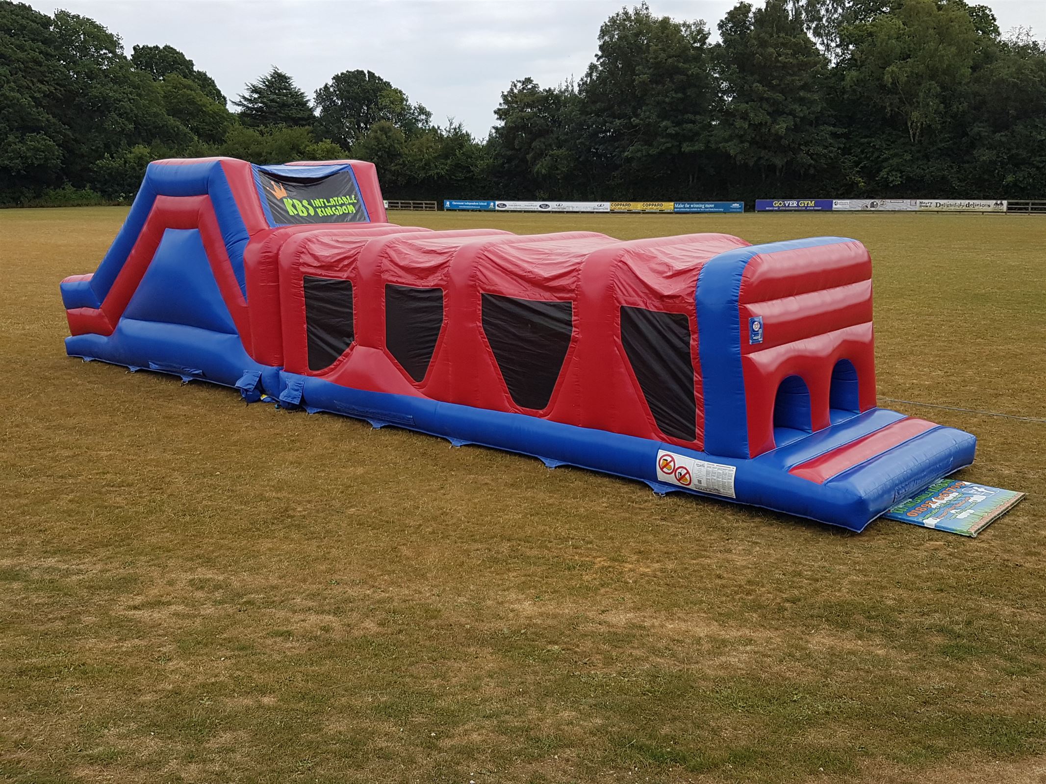 bouncy assault course hire