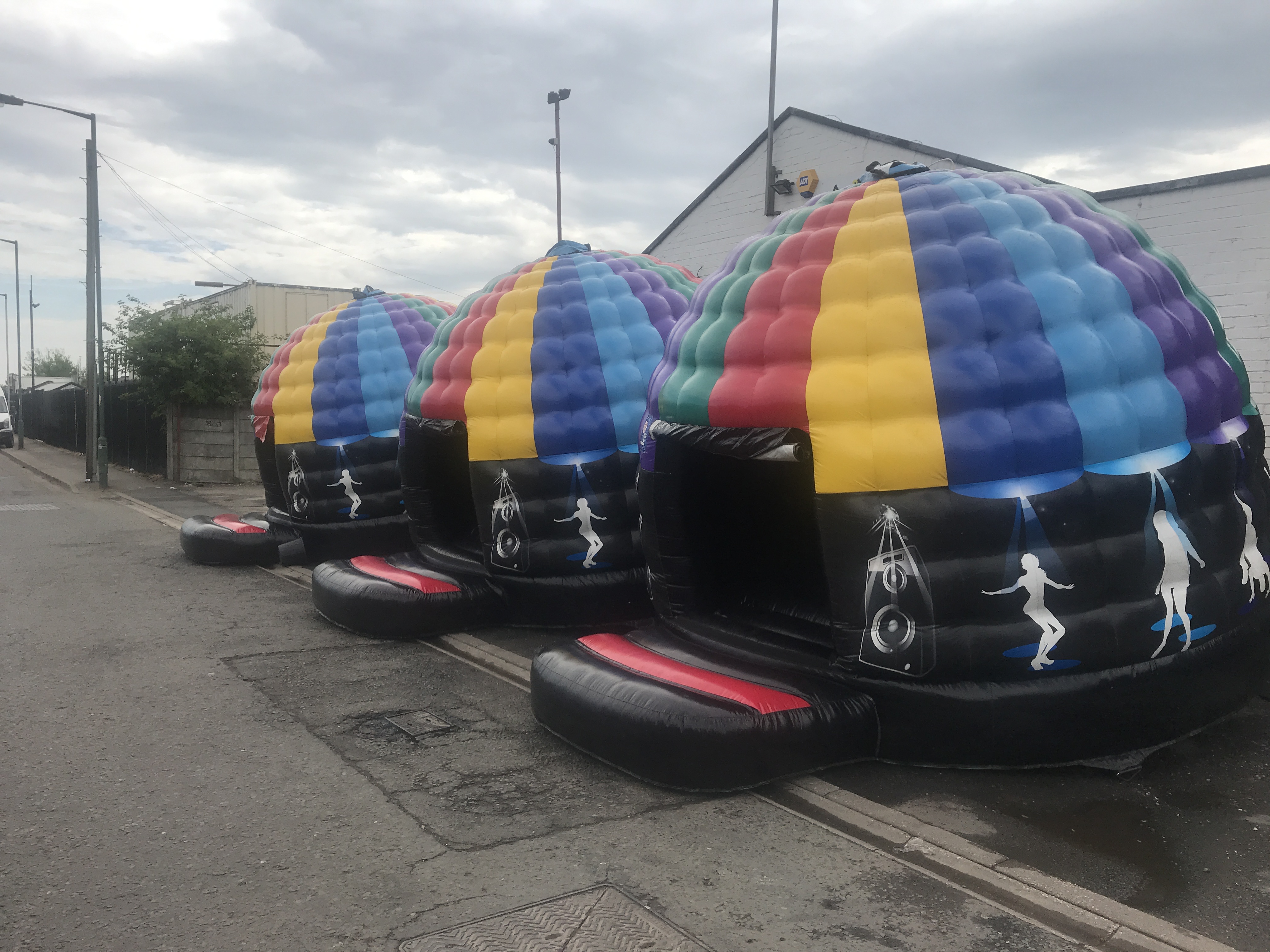 Disco Domepa Systemlights Bouncy Castles In West Midlands Cannock