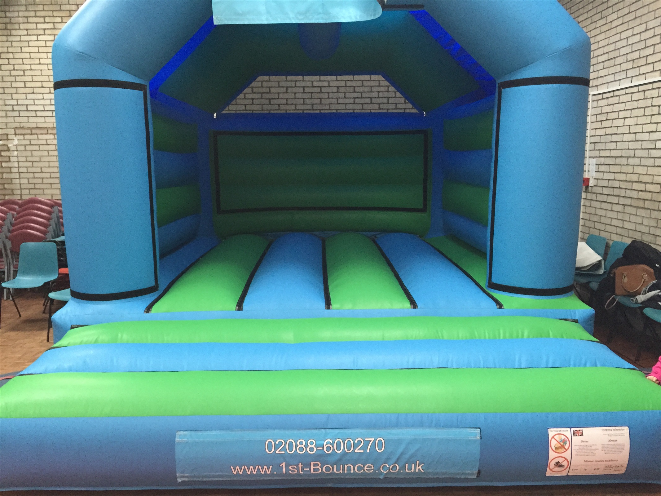 first bouncy castle