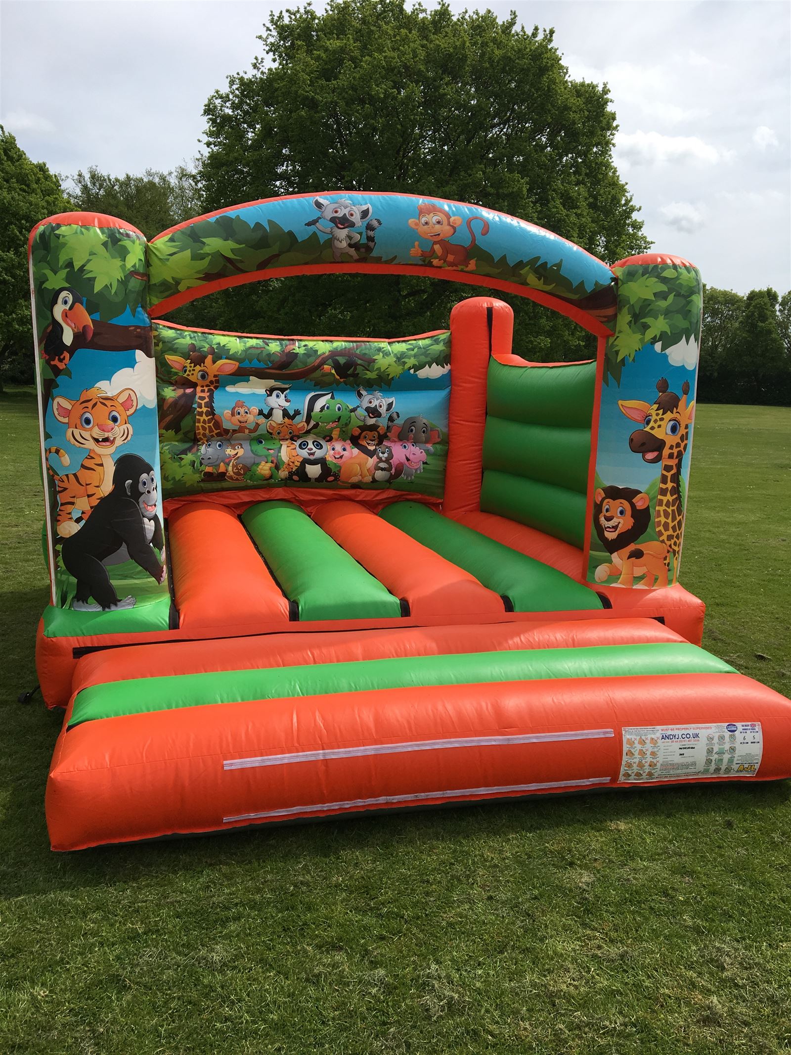 Ft X Ft Safari Park Bouncy Castle Bouncy Castle Hire In Crawley West Sussex