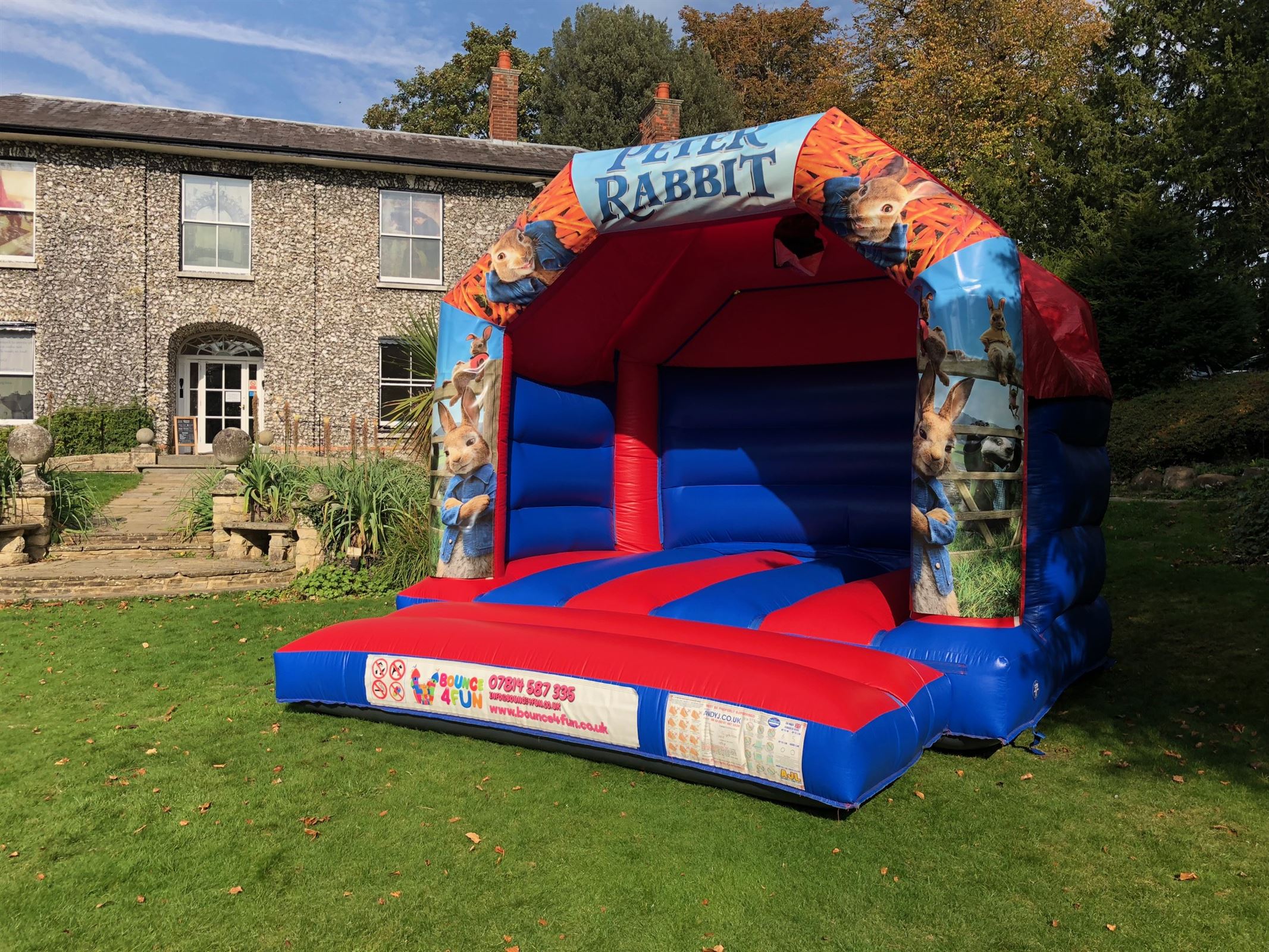 peter rabbit bouncy castle hire