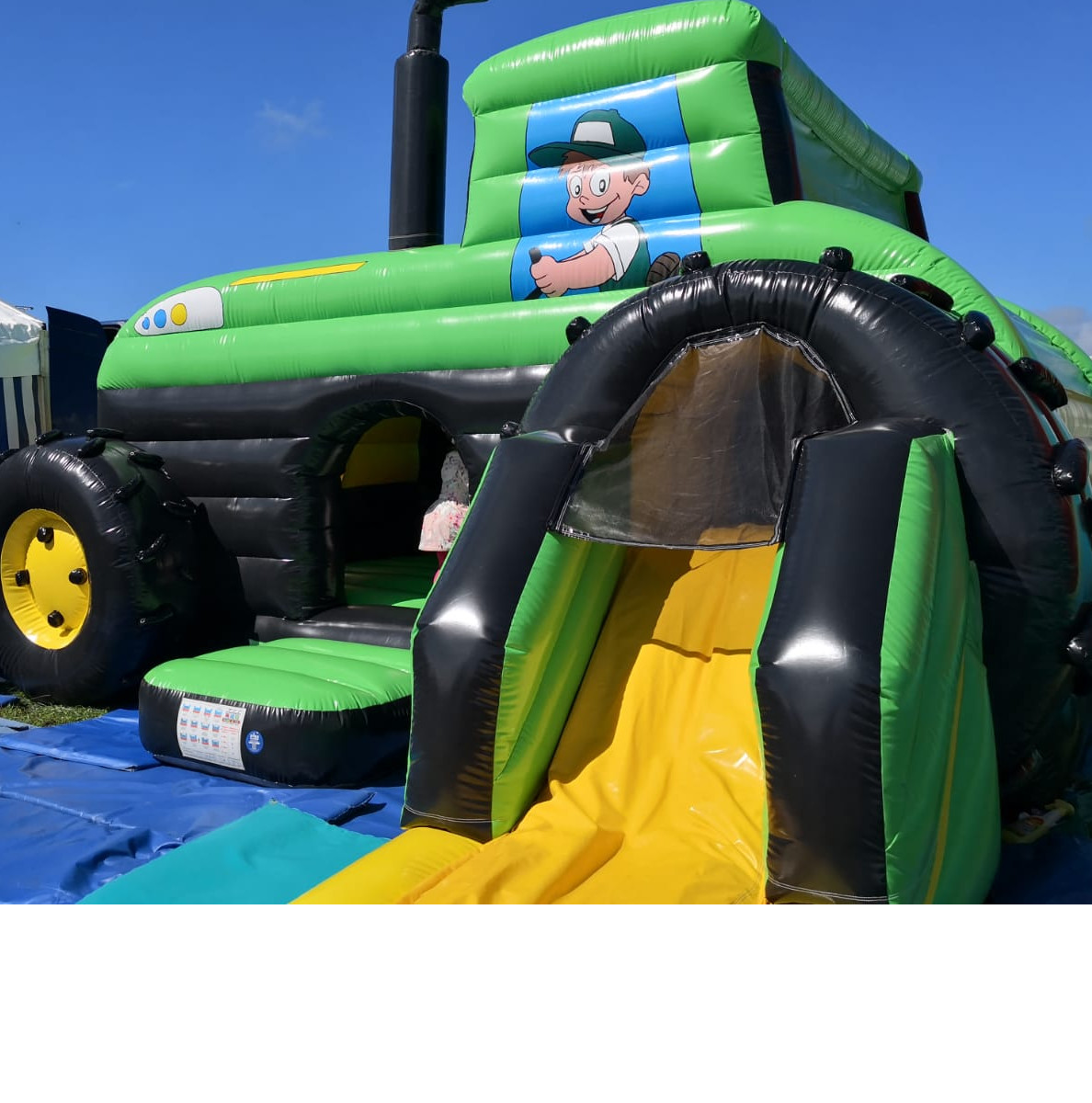 bouncy castle with slide to hire