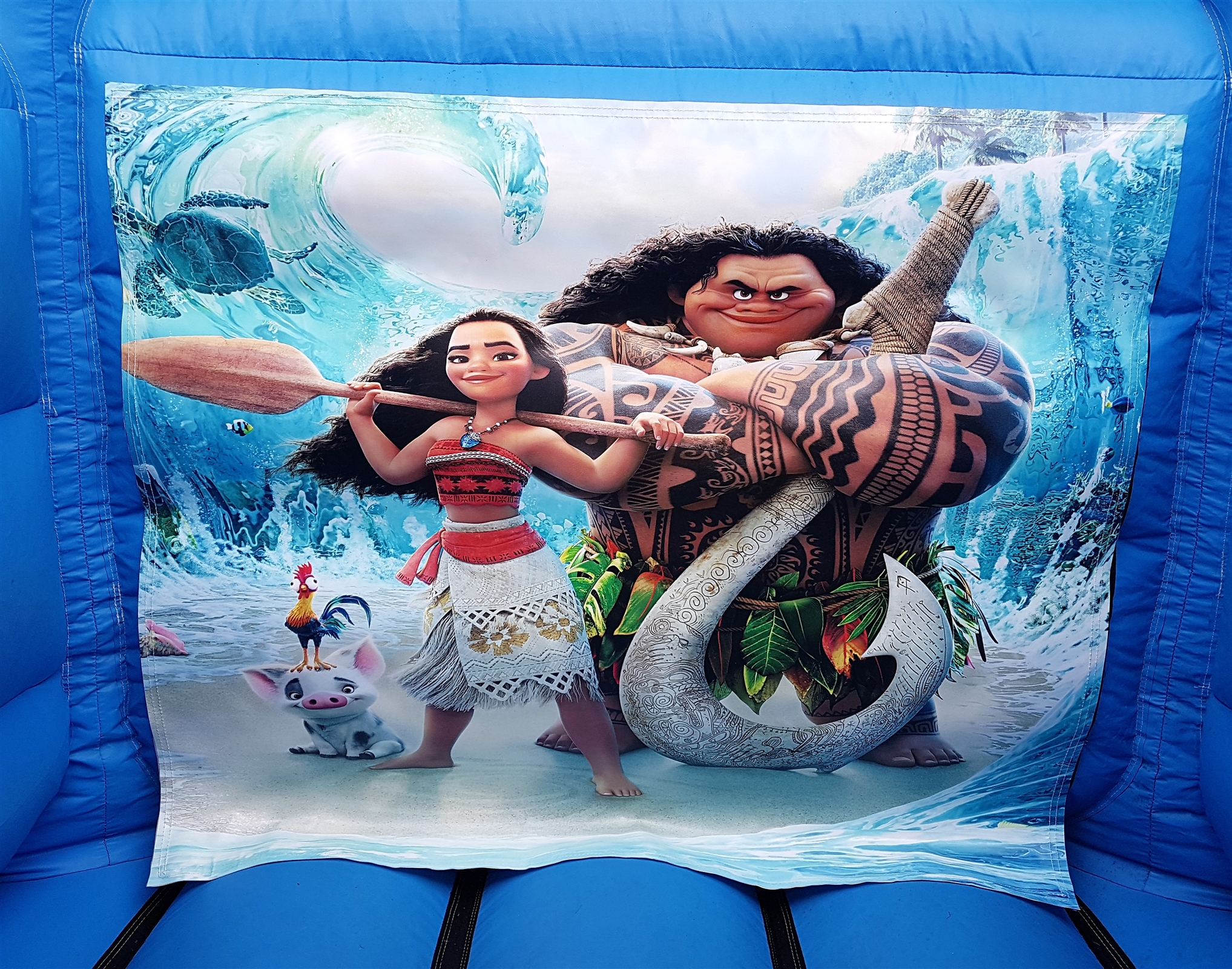 A Moana 7ft X 8ft Bouncy Castle Softplay And Mascot Hire In Dagenham Enfield Ilford Wanstead Chingford Romford Chadwell Heath London