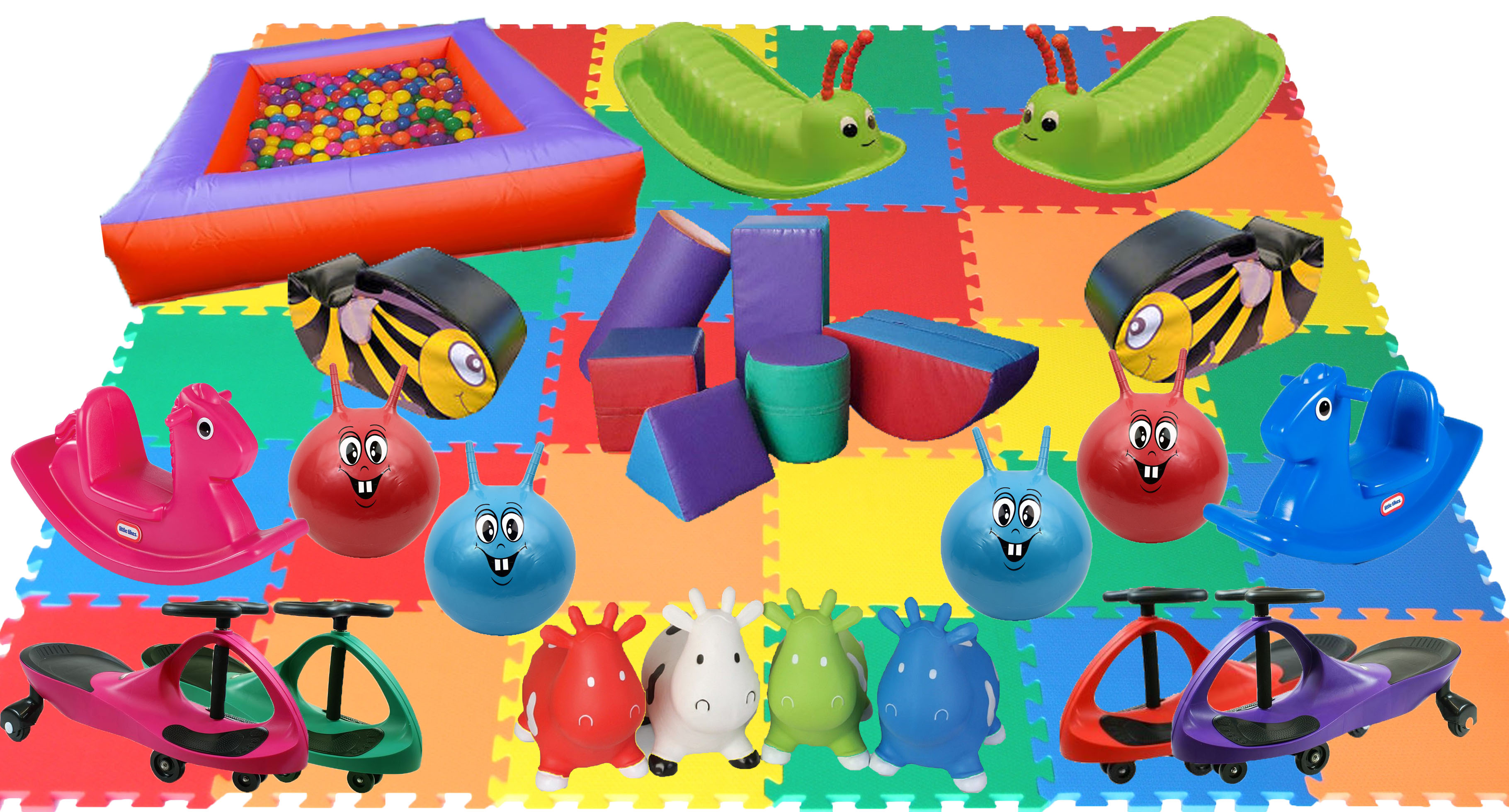 Softplay Package Large (Included inflatable ball pit) Bouncy Castle